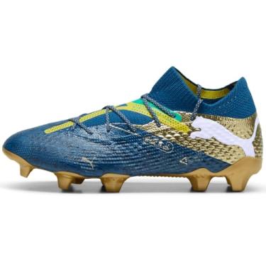 Imagem de Puma - Future 7 Ultimate Bna Fg/Ag Tênis masculino, Azul marinheiro/azul marinho/amarelo pelé/grama, 44