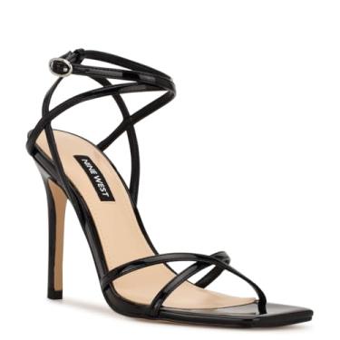 Imagem de NINE WEST Sandálias femininas de salto, Preto, 38