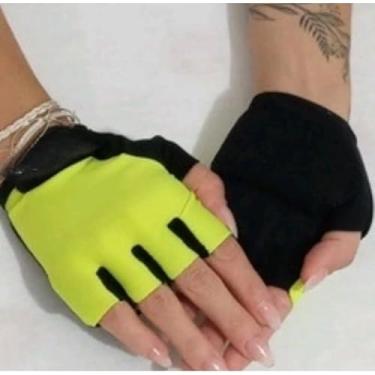 Imagem de Luva De Academia Treino Fitness E Ciclismo (Amarelo neon,P)