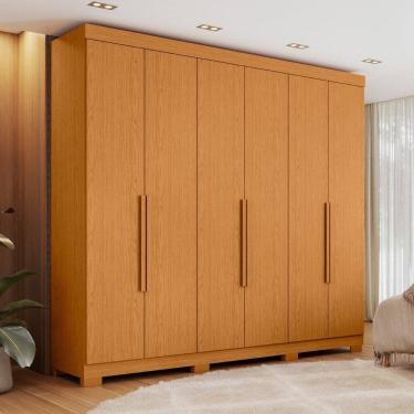 Imagem de Guarda-roupa de Casal 6 Portas Vinci Cinamomo