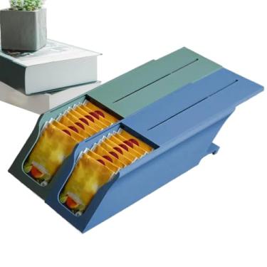 Imagem de Organizador de suporte de chá, caixa de armazenamento de parede para saquinhos de chá | Organizador de chá para saquinhos de chá, caixa de chá portátil para casa, estúdio, restaurante, cafeteria