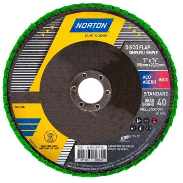 Imagem de Disco De Lixa Flap Disc 4.1/2Pol Fibra Standard Norton
