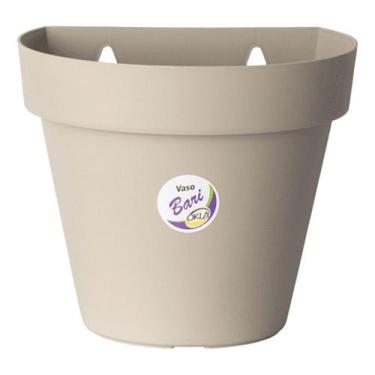 Imagem de Kit 10 Vasos para plantas arandela parede meia lua flores jardim verti