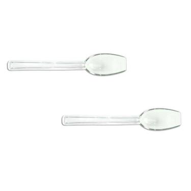 Imagem de Conj 2 COLHERES Para INGREDIENTES, BUFFET, SORVETERIA, AÇAÍ Transparen