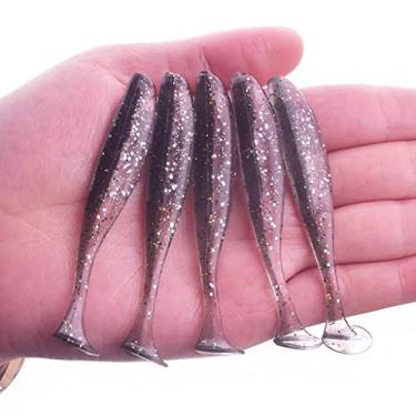 Imagem de 5 cm 7,5 cm 9,5 cm Jigging Wobblers Easy Shiner Iscas de pesca artificiais de duas cores silicone macio equipamento de carpa