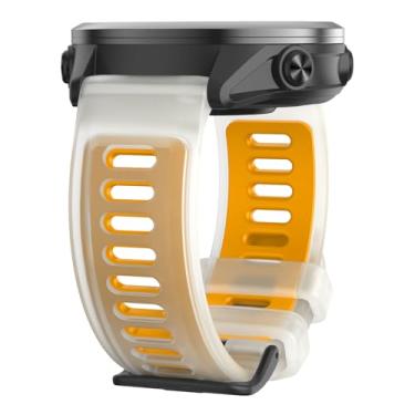Imagem de ISBAKE Pulseiras de relógio compatíveis com Garmin Forerunner 570 47 mm/Vivoactive 4/Venu 3, pulseira de silicone TPU de 22 mm para Forerunner 265/Forerunner 255/Venu 3