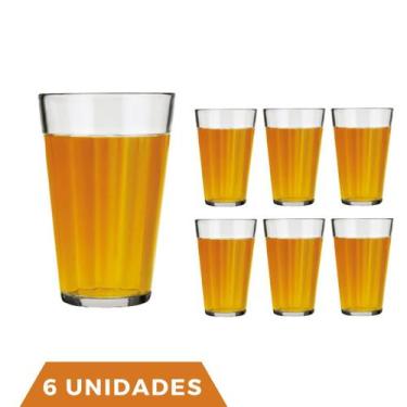 Imagem de Conjunto Com 6 Copo Americano Long Drink 450ml Vidro Nadir - NADIR FIG