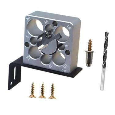 Imagem de Generic Kits de gabarito para fabricante de cavilhas, cortador de cavilhas, placa métrica, haste redonda compacta de 8 mm a 20 mm, ferramenta auxiliar, 1 Peça com Broca