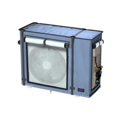 Imagem de NGB Mini capa dividida para unidade externa de ar condicionado, 97 cm C x 43 cm L x 83 cm A para operação protegida de ar condicionado sem dutos universal para mini condensadores divididos HVAC