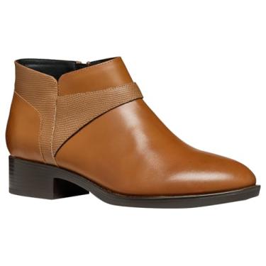 Imagem de Geox Bota de tornozelo feminina D Felicity B, cognac, 36 BR