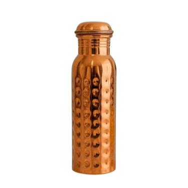 Imagem de Garrafa De Cobre Puro Ayurveda 800 ml Grande Martelada