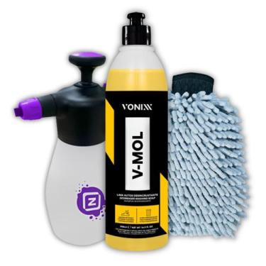 Imagem de Kit V-Mol 500ml Limpeza Pesada Pulverizador Snow Manual Luva - Solupe 