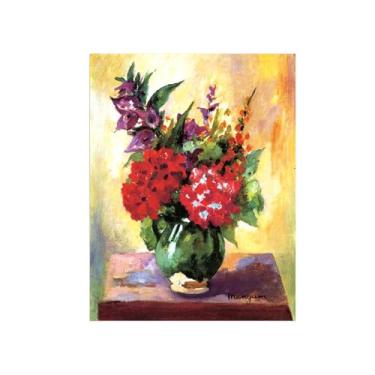 Imagem de Flores Pintura em tela Famosa Pintura Reprodução-Quadros para sala de estar-Buquê flores-Pôster e impressões 60x80cm Sem Moldura