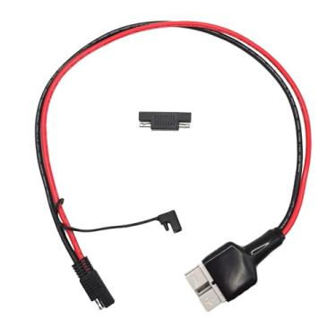 Imagem de Makufitcar Kit de cabo de extensão solar Anderson para SAE 10AWG - Conector SB50/PP45 de 26,7 polegadas com adaptador de reversão de polaridade para geradores de painéis solares de estações de energia