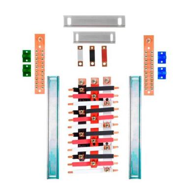 Imagem de Kit Barramento Trifásico 225A para 24 Circuitos com Termo Retrátil - Z