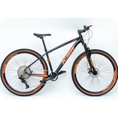 Imagem de Bicicleta Aro 29 Ksw XLT MWZA Alumínio 12v Kit 1x12v Pedivela Single K7 11/50 Freio a Disco Mecânico MTB (Preto/Laranja, 19)