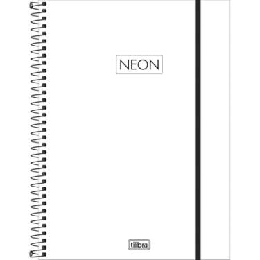Imagem de Tilibra - Caderno Espiral Capa Plástica Universitário 1 Matéria Neon Fit Masculino 80 Folhas - Capa Branca