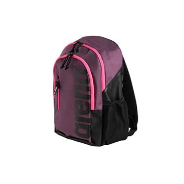 Imagem de arena Mochila Spiky Iii 30 Unissex De Viagem Para Homens E Mulheres, Bolsa De Equipamentos De Treinamento De Academia Esportiva Para Nadadores, 30 Litros, Rosa Ameixa/Neon