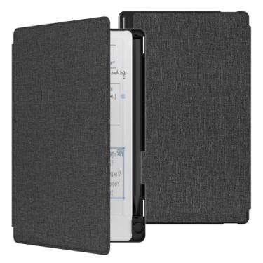 Imagem de E NET-CASE Capa para notável Paper Pro Move 18,5 cm, capa fólio Skin Touch Feeling Book com suporte de caneta integrado para notável Paper Pro Move 18,5 cm, lançado em 2025 (preto)
