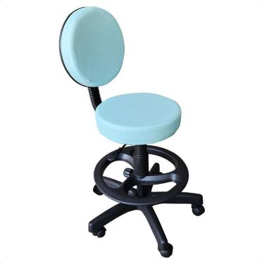 Imagem de Cadeira Mocho Giratória com Encosto Aro Regulagem de Altura