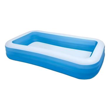 Imagem de Piscina Inflavel Familiar Retangular Resistente Confortável Grande Com Borda 1050L