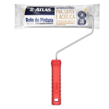Imagem de Atlas - Rolo de Pintura Antirespingo Lã Sintetica 15CM
