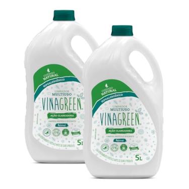 Imagem de Kit 2 Limpador Multiuso 5L Hipoalergênico Uso Geral Limpeza Completa Pisos Com Manchas Sujeira Crosta Desengordura Fungos Mofo Bactérias (Natural)