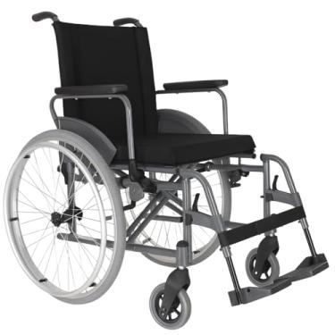 Imagem de Cadeira de Rodas em Alumínio Leve Resistente Dobrável Desmontável Idoso 120Kg (40)