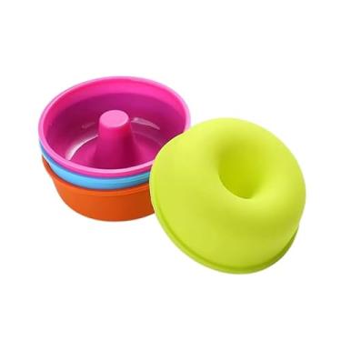 Imagem de Forminha de Silicone, Kit 6/12 Forma de Pudim Estrela Rosquinha Donuts Colorida(Donuts,12)