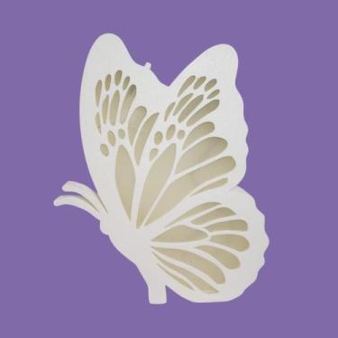 Imagem de Luminária Infantil Borboleta LED  Quarto de Menina - Espaço 3d, Branco