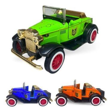 Imagem de Carrinho Miniatura Antigo Calhambeque Clássicos Abre Porta - Europio, 