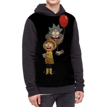 Imagem de Moletom Com Capuz Rick And Morty Ref:646 - smoke, Preto, GG