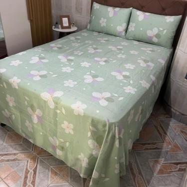 Imagem de Jogo Lençol Casal Padrão 3pçs Box 120 Fios Toque Aveludado(4-casal)