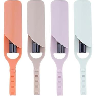 Imagem de 4 porta-chaves de batom, protetores labiais portáteis, bolsa de batom, bolsa de silicone para batom, porta-chaves para mulheres, acessórios de viagem (4 cores)