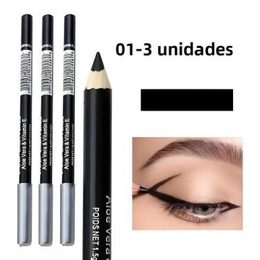 Imagem de Lápis Delineador Preto Marrom Altamente Pigmentado, Recarga Dura, Cosm