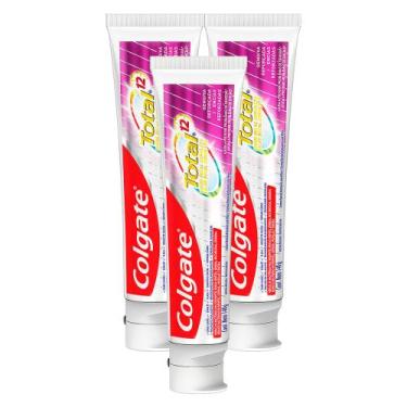 Imagem de Kit 3 Creme Dental Colgate Total Prevenção Ativa Gengiva Reforçada 140