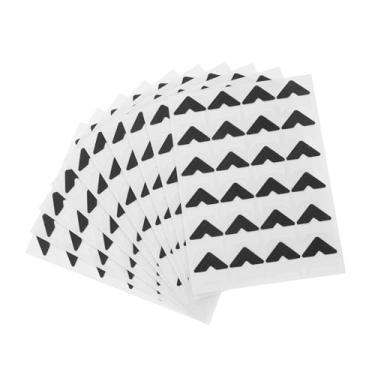 Imagem de 240 peças de cantos autoadesivos para álbum de recortes, álbuns faça você mesmo, cantos de montagem de imagens, design preto e branco, adesivos fáceis de descascar para manter a memória e projetos de