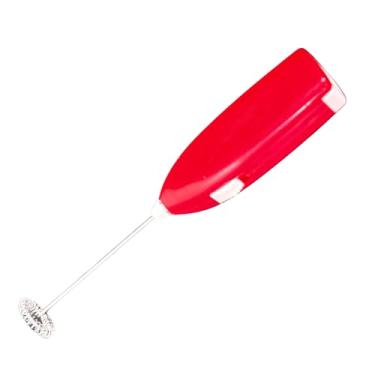 Imagem de Mini Mixer Misturador Portátil Elétrico para Cappuccino, Café, Achocolatado 20cm (Vermelho)