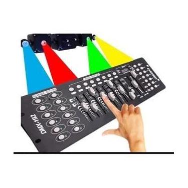 Imagem de Mesa Profissional DMX 512 Controla Maquina Fumaça Refletor Led 192 Can