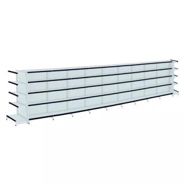 Imagem de Gondola Centro 170 Fit Ate 9 Metros 2 Ponta Branco 100b Pe Preto - AMA