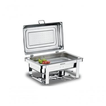 Imagem de Rechaud Retangular Com Banho Maria Com Cuba 1/1 - Savoy 23 X 57 X 36 Cm - Brinox