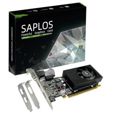 Imagem de SAPLOS GT 730 4GB DDR3 128 bits, Dual HDMI, VGA, placa de vídeo de baixo perfil, placa de vídeo para PC, GPU de computador para funcionar, baixa potência, PCI Express x16, DirectX 11