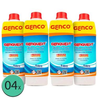 Imagem de 4 Eliminador de Metais para Piscina (Elimina Mancha) - Genco