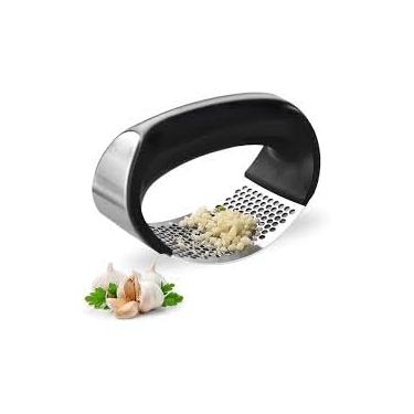 Imagem de Amassador e Espremedor de Alho em Aço Inoxidável, Utensílio de Cozinha Manual para Triturar e Prensar Alho