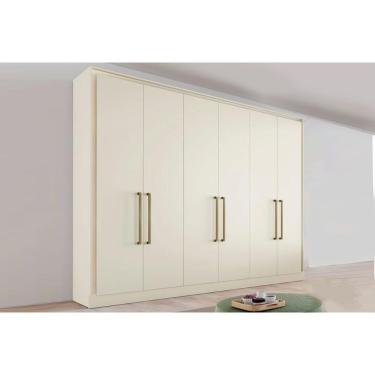 Imagem de Guarda Roupa Casal 6 Portas E 6 Gavetas Argos Off White - Europa