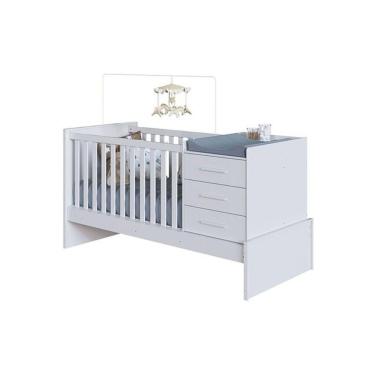 Imagem de Berço Infantil Beni 4 Em 1 Branco - Peroba