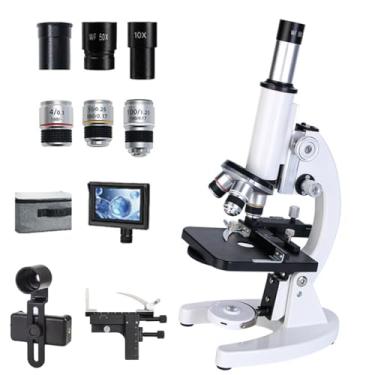 Imagem de Microscópio óptico profissional 50000X, luz LED dupla para laboratórios, moedas, carimbos, inspeção eletrônica, microscópio composto profissional para estudantes, adultos e amadores