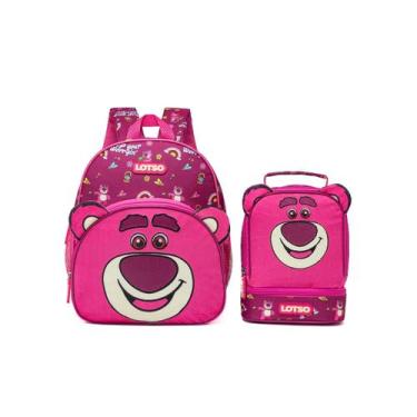 Imagem de Kit Mochila Lancheira Infantil Lotso Toy Story Escolar Passeio Disney