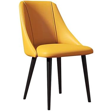 Imagem de Cadeira de jantar, cadeiras de recepção de escritório, conjunto de cadeiras de jantar de negócios, cadeiras de jantar de cozinha, cadeiras laterais para sala de estar, com capa de couro sintético