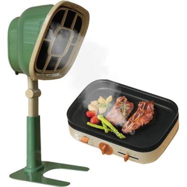 Imagem de JYXYXSCP Exaustor portátil de sucção forte, exaustor de mesa, baixo ruído, altura de ângulo ajustável, para cozinha doméstica, churrasqueira, panela quente (D)